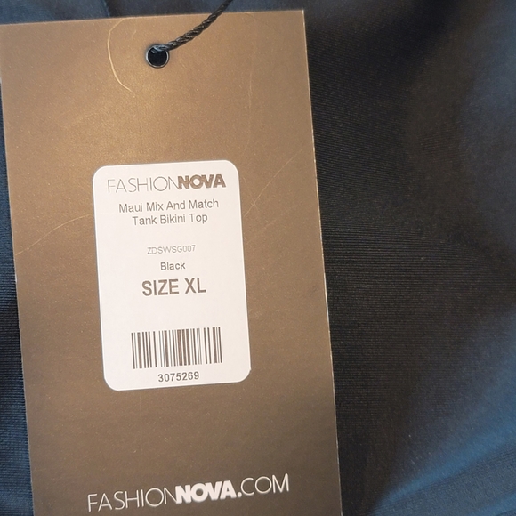 SET! Women's 2 PIECE Maui bikini tank top 1X, high-rise bikini bottom 2X BLACK - Picture 3 of 13